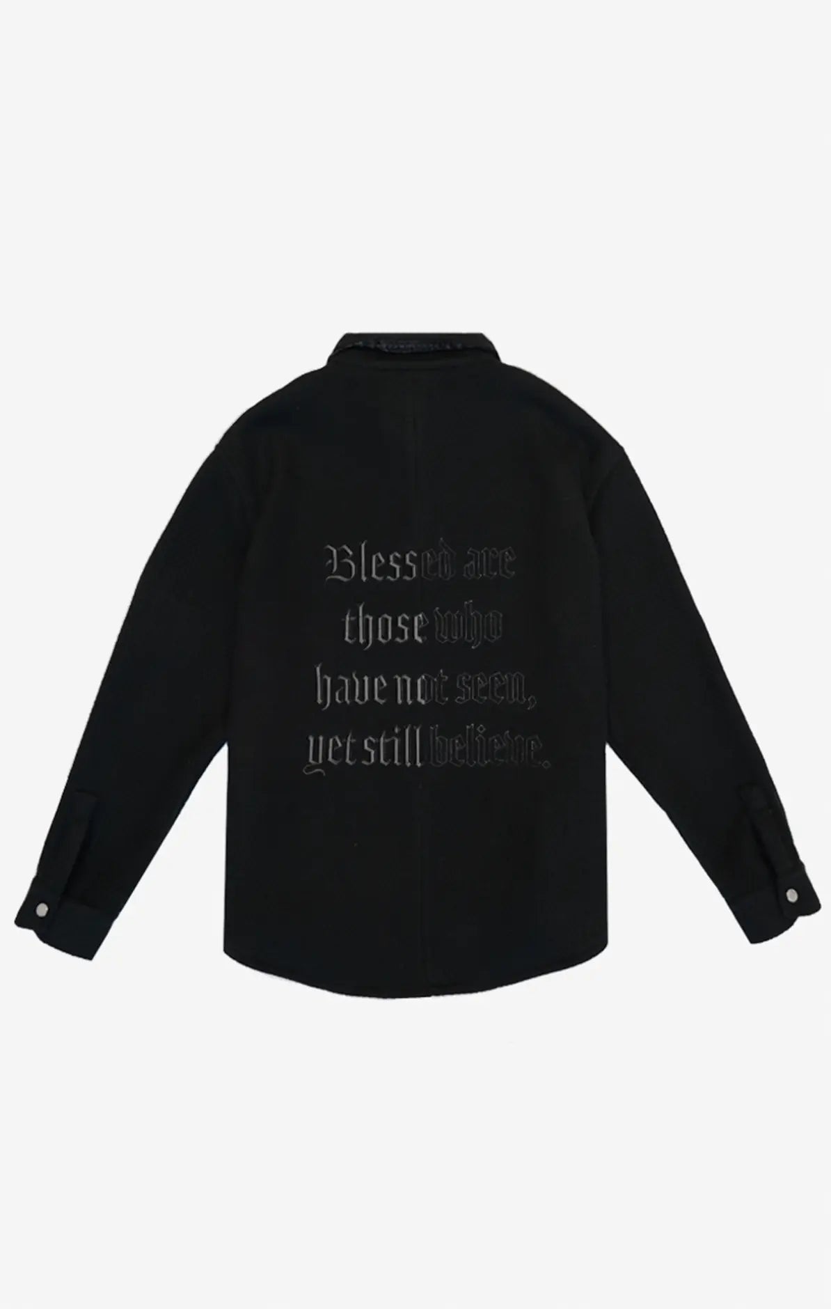 Black Split Statement Shirt - ONLY THE BLIND™